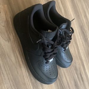 All black size 10 air force 1s